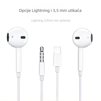 Bluetooth slušalice za iPhone 12, X i 7 s dubokim basom, kabelskim upravljanjem i kompozitnom membranom