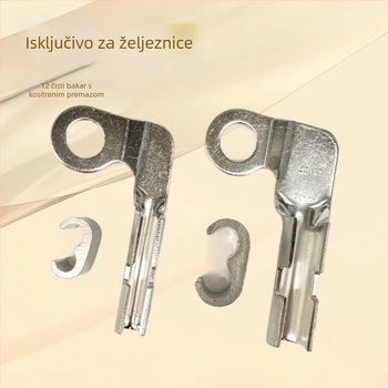 Hongtong bakrene C-tip i L-tip krimp spojnice za željezničke visoke brzine, uzemljiva kopča za kabel 35–70 mm²