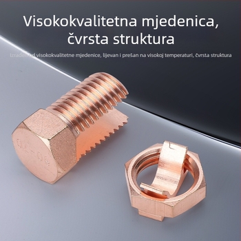 Otvoren bakreni stezalj TJ16/25/50 za kabelske spojeve i uzemljenje na mrežnim kabelskim tračnicama