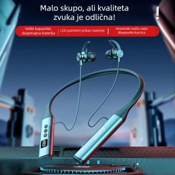 Nove bežične Bluetooth sportske slušalice s neckband dizajnom, s digitalnim zaslonom i dugim trajanjem baterije