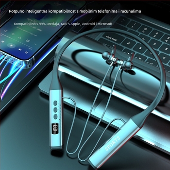 Nove bežične Bluetooth sportske slušalice s neckband dizajnom, s digitalnim zaslonom i dugim trajanjem baterije
