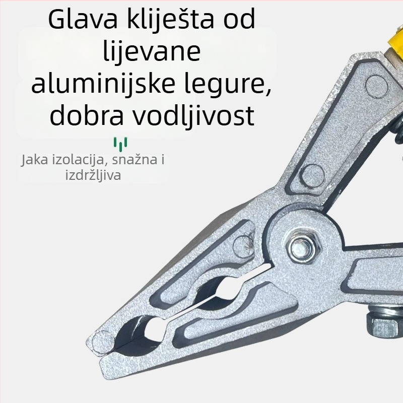 Dongxiaoliu Uzemljiva spajalica visokog napona, s dvije rupe, od čistog bakra, izolirana
