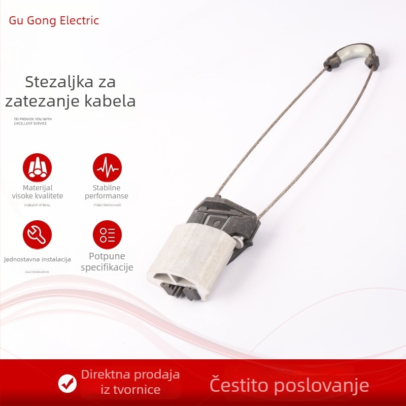 Izolirana stezaljka napetosti za nadzemne vodove, snop od četiri vodiča