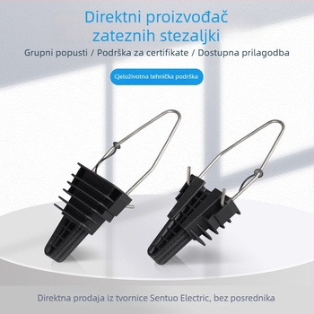 Plastična stezaljka za napetost LA1PA25, klinasta stezaljka za kabel, za visinske instalacije, kabeli 4×16–25 mm², 1 kV