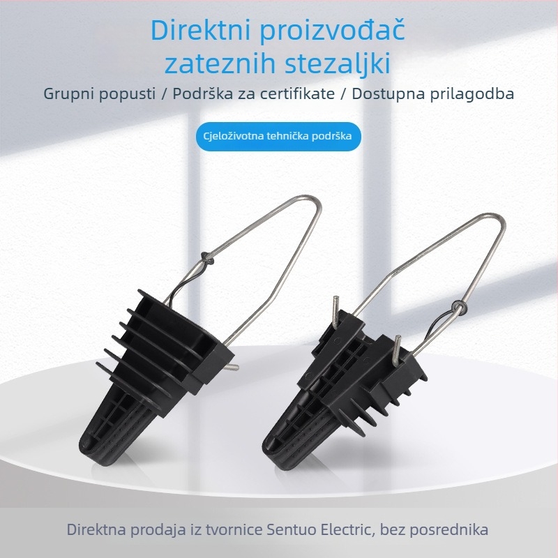 Plastična stezaljka za napetost LA1PA25, klinasta stezaljka za kabel, za visinske instalacije, kabeli 4×16–25 mm², 1 kV