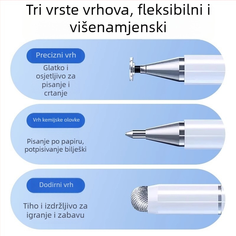 Stylus za Lenovo iPad tablete, metalno kućište, 2026 novi model, za učenje i crtanje
