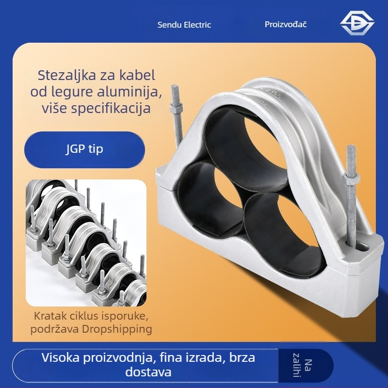 JGP aluminijski legirani trojedrveni kabelski klip, u obliku igle, za visokonaponske kablove