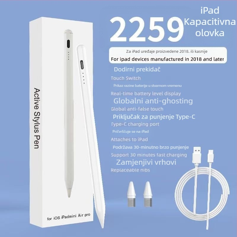 Kapacitivni stylus olovka — universalno kompatibilna s Apple, Android, iPad, Huawei, Xiaomi — dodirni stylus za pisanje