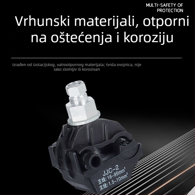 JJC serija klema za probijanje izolacije kablova, za kabel visokog i niskog napona, rasklopni terminal, montaža bez skidanja izolacije