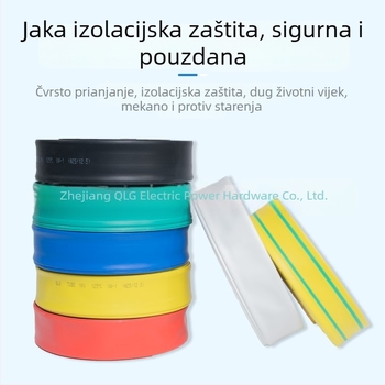 Termoizvotporna cijev za kabel – vatrootporna, izolacija, ekološka, boje: crna, crvena, žuta, plava, zelena
