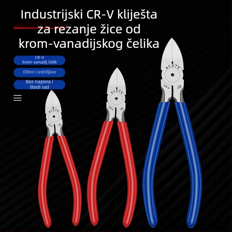 Industrijske diagonalne kliješta za rezanje za elektroniku, bočne kliješte, zlatni premaz