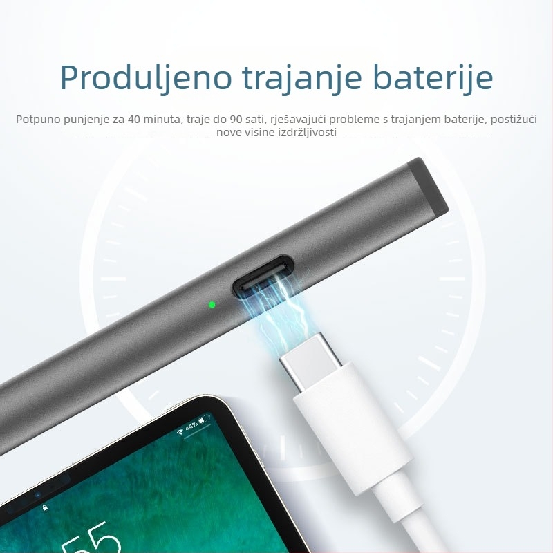 USI 2.0 stylus s funkcijom zaštite od slučajnog dodira, 4096 razina osjetljivosti na pritisak, otkrivanje nagiba i gumica