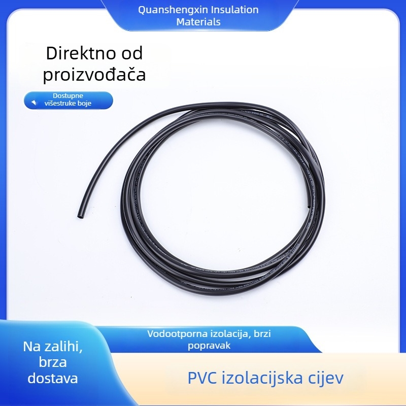 PVC izolacijski konduit za kabelske žice, vatrootporan, crni sjaj