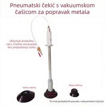 Pneumatski izvlačni alat za udubljenja s vakuumskom čašom – popravak karoserije bez lakiranja