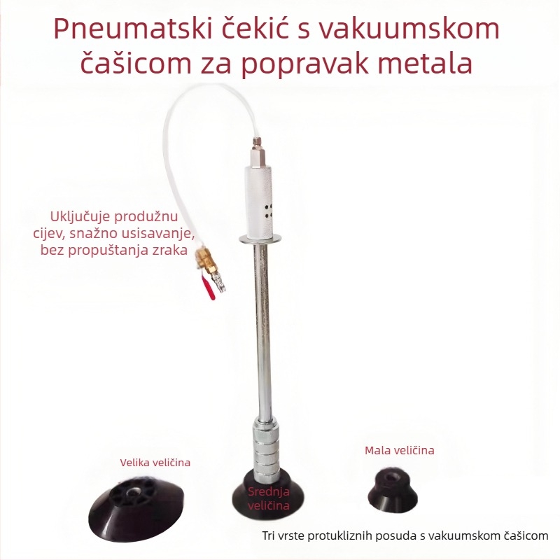 Pneumatski izvlačni alat za udubljenja s vakuumskom čašom – popravak karoserije bez lakiranja