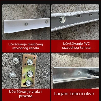 Mini pištolj za nokte za strop, tiho učvršćivanje i postavljanje kanala za elektroinstalacije i vodovod, višenamjenski alat.