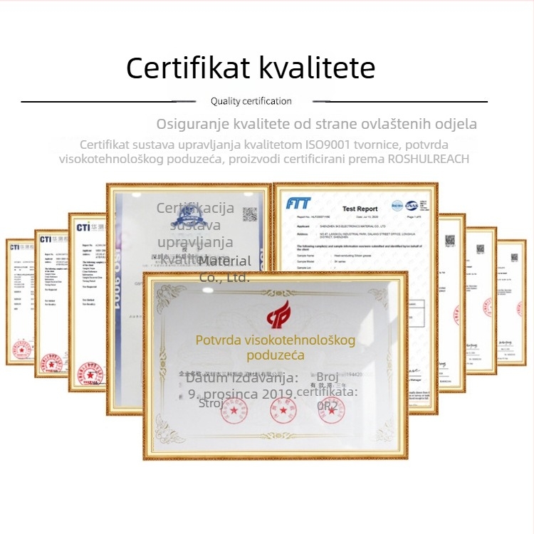 PP izolacijska podloška za bateriju 18650, izolacijski list FR4/POM/PVC; materijali: silikon, PC, PET; UL certifikat