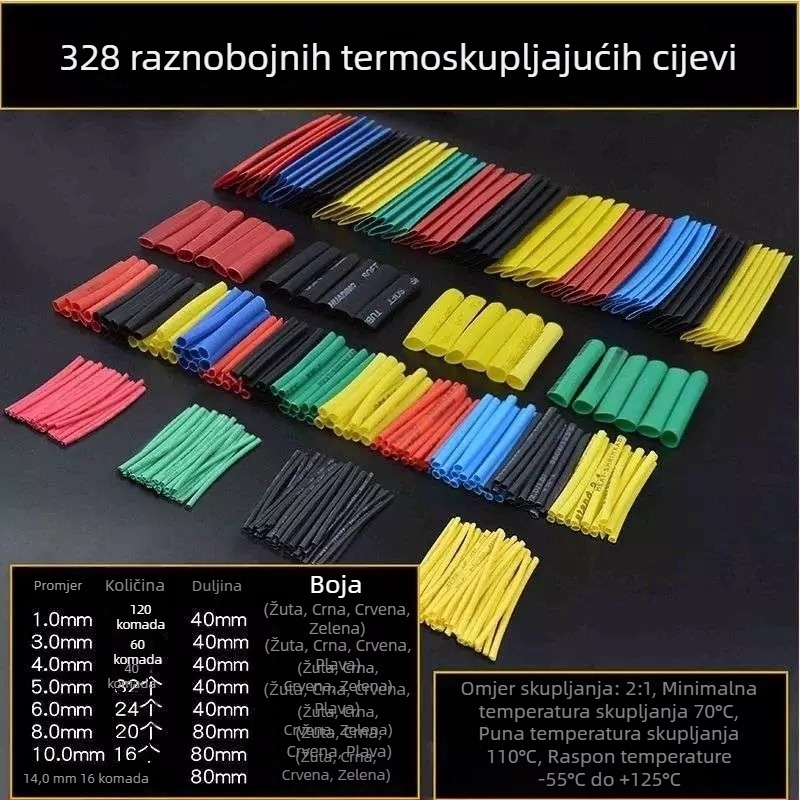 Termoizolacijska cijev za kućnu elektroinstalaciju, zaštita vodova i kablova, vatrootporna