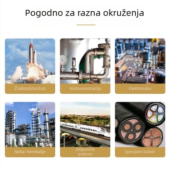 PTFE teflonska toplinska silikonska cijev, otporna do 200°C, otporna na habanje i visok tlak, mekana i debela