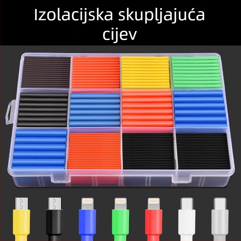 Toplinska cijev za vodove i podatkovne kablove — fleksibilna šarena zaštitna ovojnica, topljenjem spajanje, 3×
