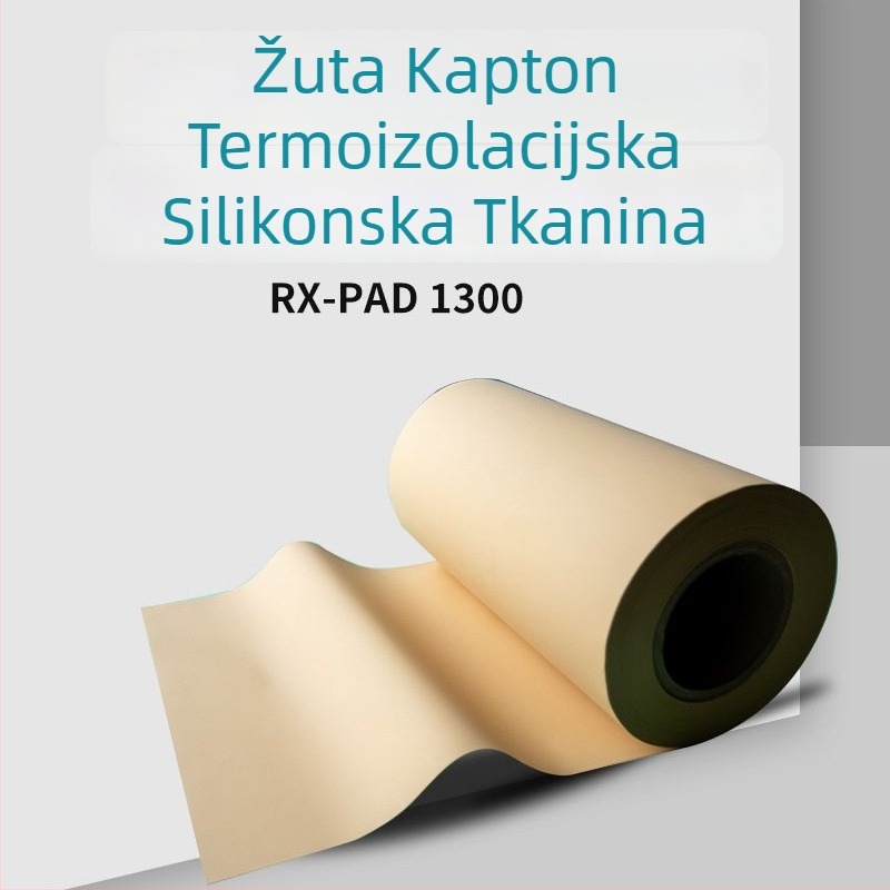 Žuta termoizolacijska podloga s Kaptonovim substratom, silikonska tkanina za odvod topline, kompatibilno SPK10
