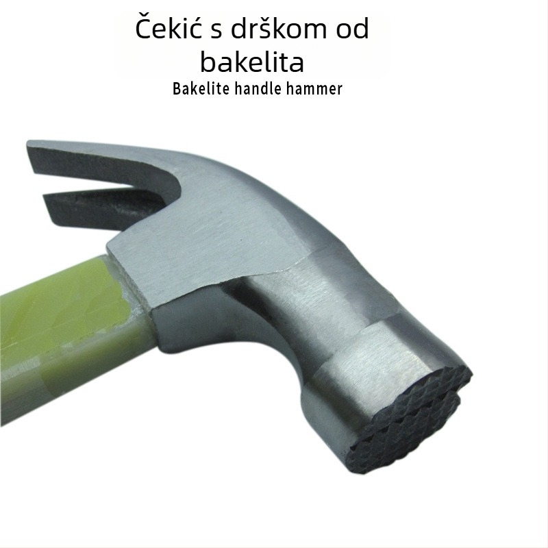 Kladivo s magnetskim držačem za čavle, bakelitna drška, 0,5 kg