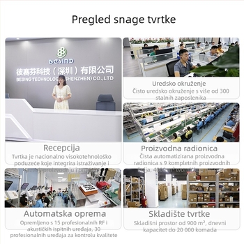 Bežične true wireless slušalice s ENC redukcijom buke, klip-on otvoreni dizajn, fluorescirajuće LED, Bluetooth