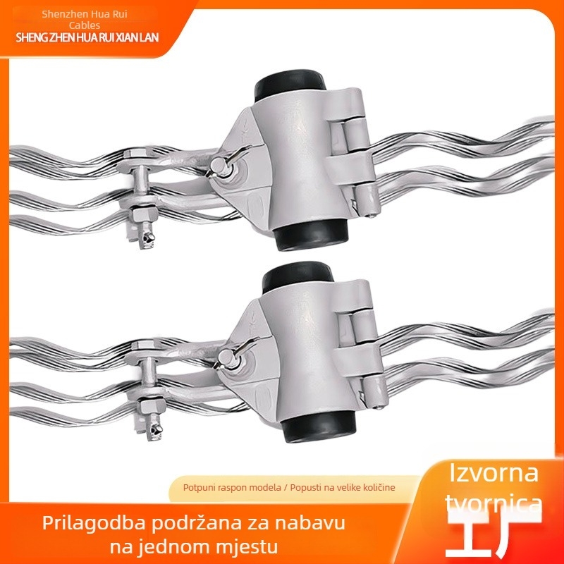 ACL serija preduvijena vješalna stezaljka za optičke kabele i vodove - aluminijska legura, toplo pocinčana, 10kV-500kV