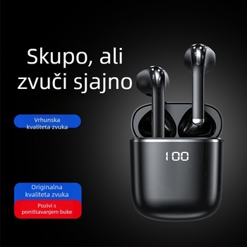 TWS Bluetooth slušalice privatnog modela, 12 sati trajanja baterije, Bluetooth 5.0, stereo, pravi bežični, u uho