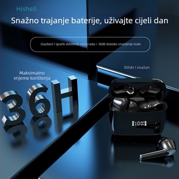 Bežične Bluetooth slušalice s ANC/ENC redukcijom buke, LED zaslon, in-ear dizajn, TWS, dugotrajna baterija za poslovnu uporabu