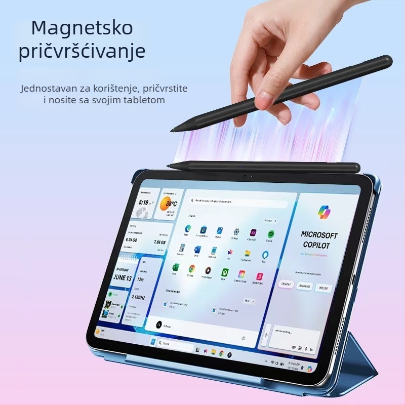 Kapacitivni stylus s 4096 razina tlaka, magnetsko pričvršćivanje, USI potvrđen, sprječava slučajne dodire, za Xiaodu Learning Machine i Google tablete