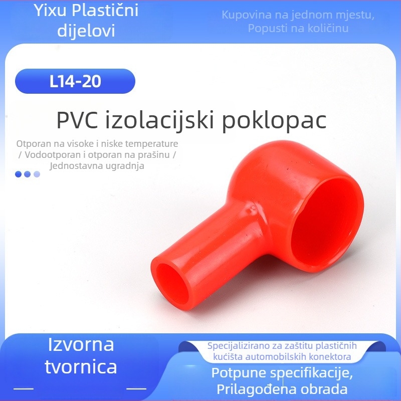 L14-20 cijevasti PVC zaštitni kućište za baterijske terminale s izolacijskom kapom za pozitivan i negativan pol