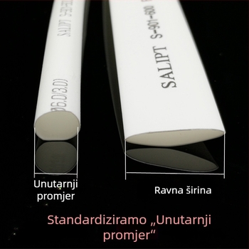 Sanlian 2 mm heat shrink cijev, ekološki EVA izolacijski omotač, crna