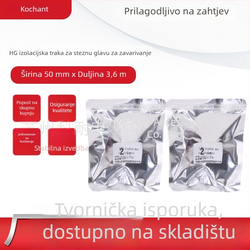 Kochant HG Izolacijska traka za zavara klip – dvostrana PU izolacija, crna, 3,6 m x 50 mm, debljina 1,7 mm, -40°C do +90°C