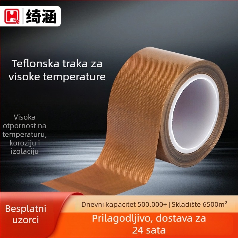 PTFE traka za visoku temperaturu izolaciju i anti‑statičku zaštitu, otporna na habanje za strojeve za brtvljenje