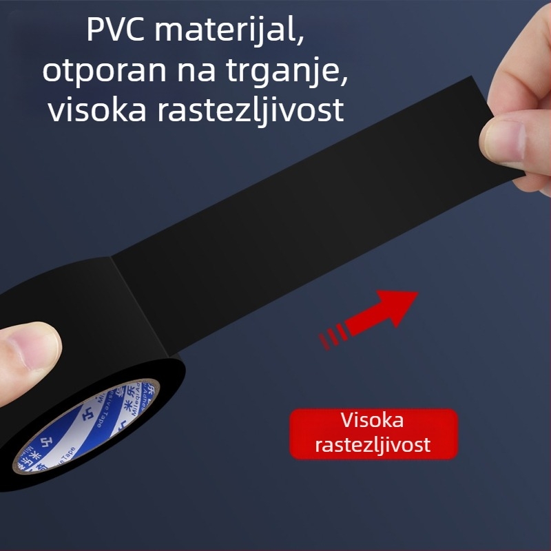 PVC izolacijska traka za električne vodiče, vatrootporna i otporna na visoke temperature, vodoodporna i otporna na habanje