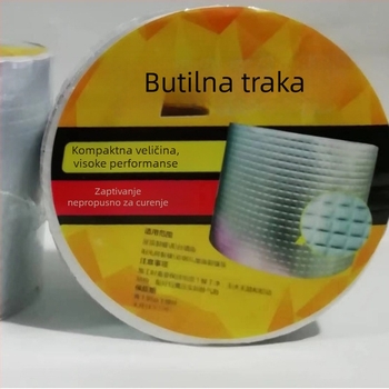 Butilna vodootporna traka za ravne krove od bojane čelične lame, traka od aluminijske folije