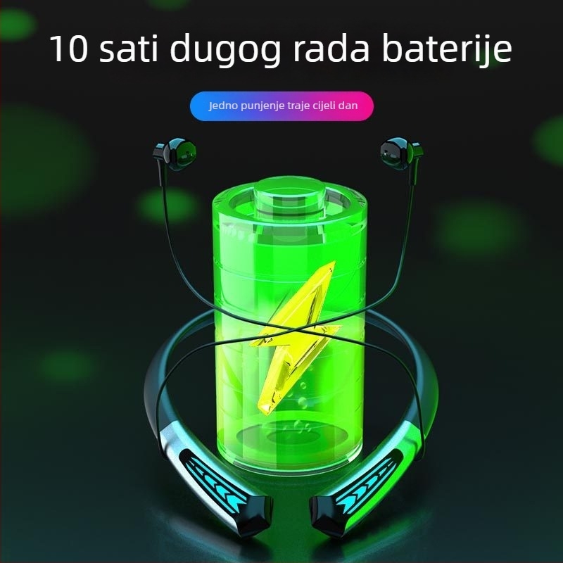 Ten Lights N16 bežične slušalice za monitoriranje s ugrađenom zvučnom kartom, redukcija šuma, za vanjsku upotrebu, in-ear slušalice na vrat, dvostruki stereo