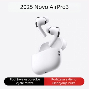 AirPro3 Bluetooth slušalice s redukcijom šuma, in-ear bežične, kompatibilne s Apple i Android, 2025 vrhunski zvuk