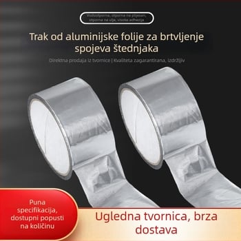 Samoljepljiva aluminijska folijska traka za zaptivanje praznina u kuhinji, otporna na visoke temperature, za bojlere i cijevi klimatizacije