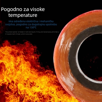 Žuta vlaknasta električna izolacijska traka s voskom, širine 20 mm