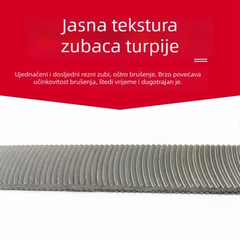 Pilnik za aluminijske ploče, ručni, plosnati veliki pilnik s polumjesečnim oblikom za oblikovanje čelika visokog ugljika i aluminijske legure
