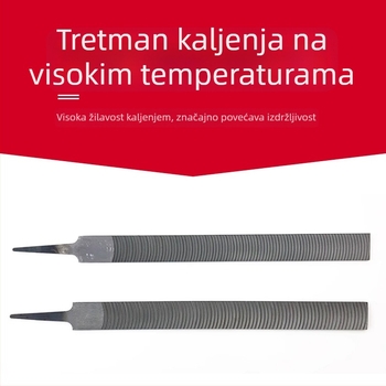 Pilnik za aluminijske ploče, ručni, plosnati veliki pilnik s polumjesečnim oblikom za oblikovanje čelika visokog ugljika i aluminijske legure