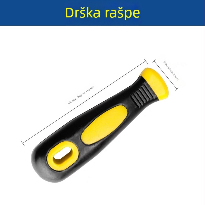 Pilnik za aluminijske ploče, ručni, plosnati veliki pilnik s polumjesečnim oblikom za oblikovanje čelika visokog ugljika i aluminijske legure
