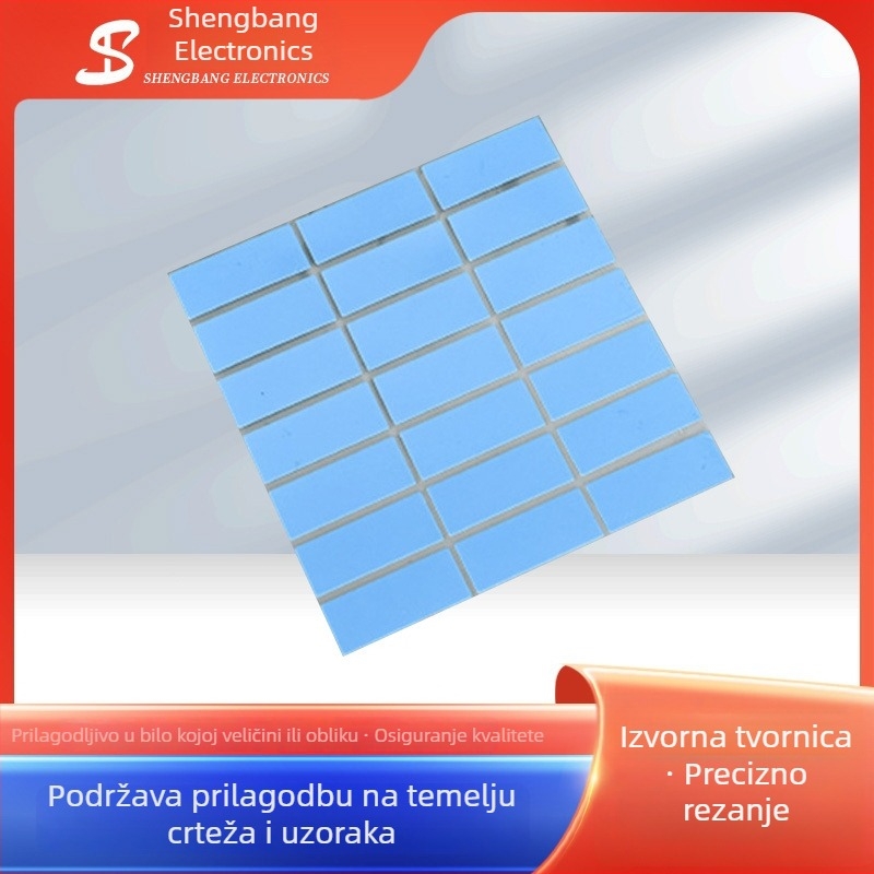 Prilagođena dvostrano ljepiva traka od staklenih vlakana otporna na visoke temperature, die-cut rezana, za izolaciju i rasipanje topline u elektroničkim komponentama
