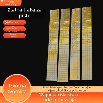 Smeđa poliimidna traka za zlatne prste, otporna na visoke temperature, antistatijska, viskozna viskoznost, izrezana