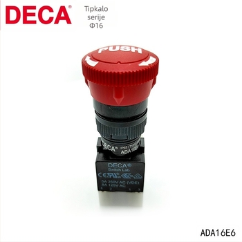 DECA ADA16E6-R22-C10R gumb za nujno zaustavljanje IP65