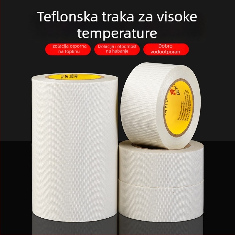Bijela PTFE traka za visokotemperature izolaciju, 300°C, maskiranje i brtvljenje