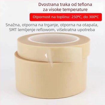 Dvostruka traka od staklene tkanine, otporna na visoke temperature, izolacijska i vatrootporna, viskozna, otporna na habanje i kidanje za omatanje vlakana za pijesak