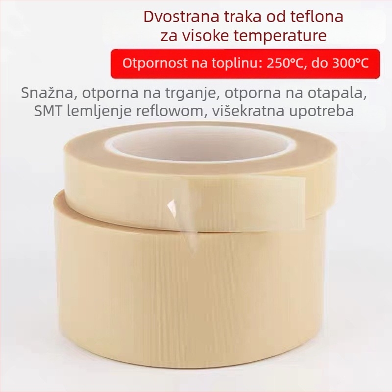 Dvostruka traka od staklene tkanine, otporna na visoke temperature, izolacijska i vatrootporna, viskozna, otporna na habanje i kidanje za omatanje vlakana za pijesak